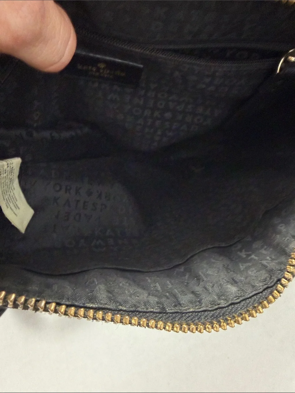 Kate Spade New York Black Saffiano Leather Crossbody Bag (Needs Repair)